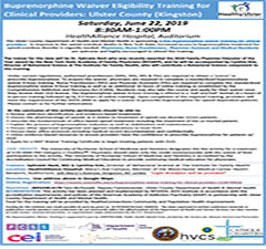 Buprenorphine Waiver Eligibility Training for Clinical Providers: Ulster County